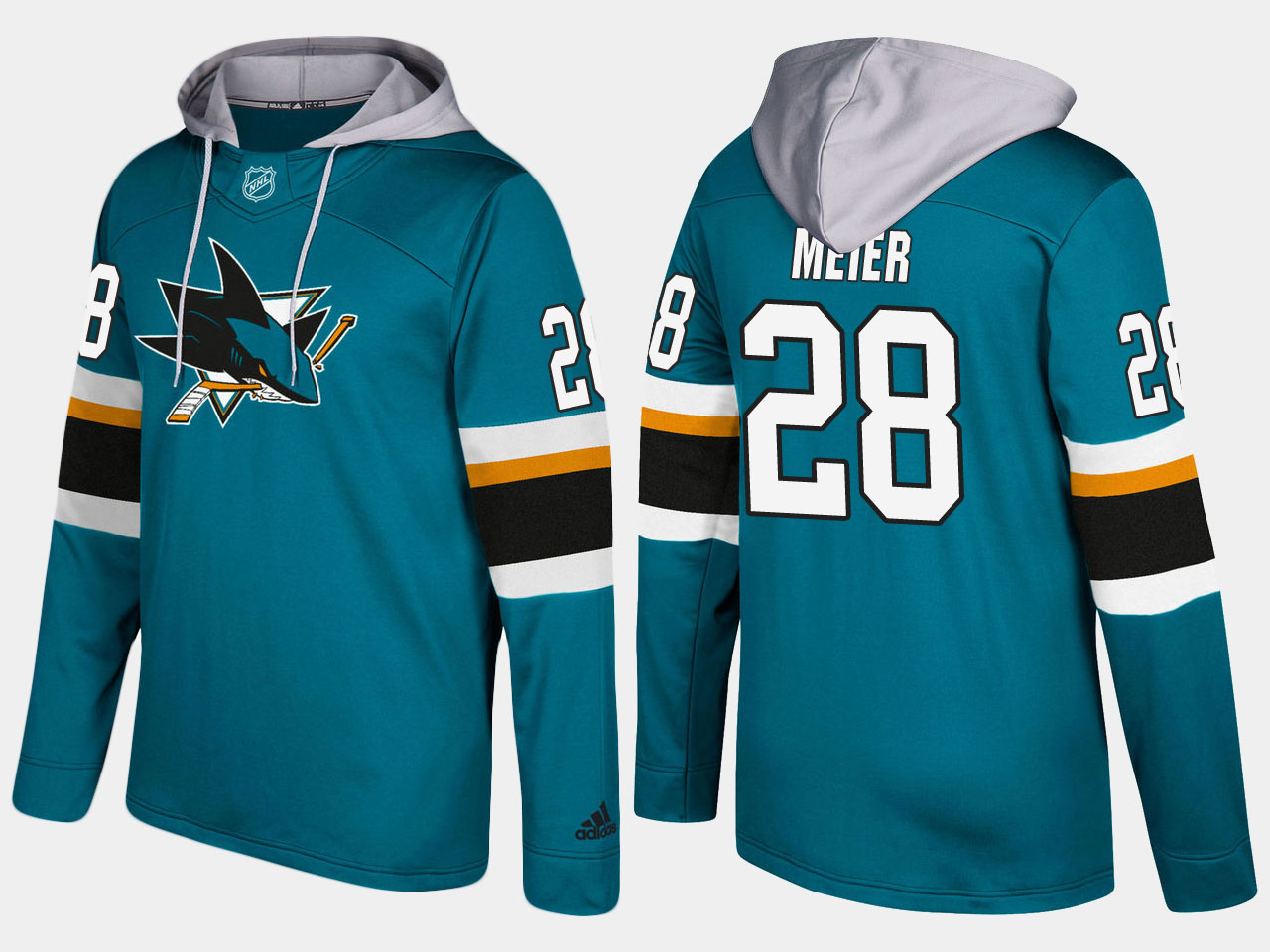 NHL Men San Jose sharks #28 timo meier blue hoodie